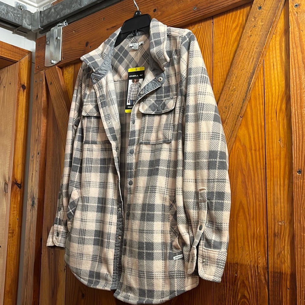 Shaket! Pink and grey plaid.